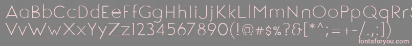 SignoriaRegular Font – Pink Fonts on Gray Background