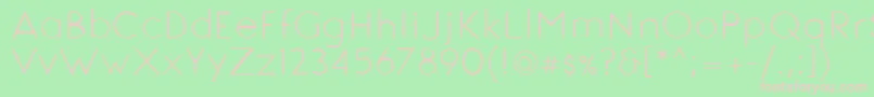 SignoriaRegular Font – Pink Fonts on Green Background