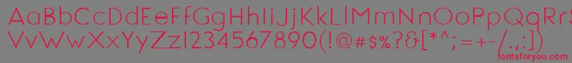 SignoriaRegular Font – Red Fonts on Gray Background