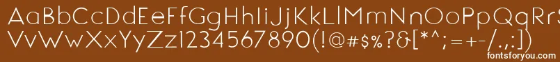 SignoriaRegular Font – White Fonts on Brown Background