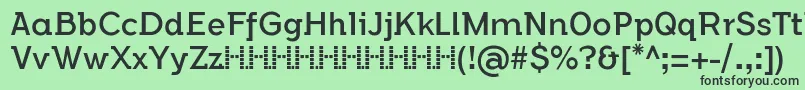 FlamanteSemislabBookFfp Font – Black Fonts on Green Background