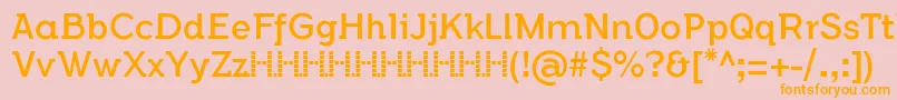 FlamanteSemislabBookFfp Font – Orange Fonts on Pink Background