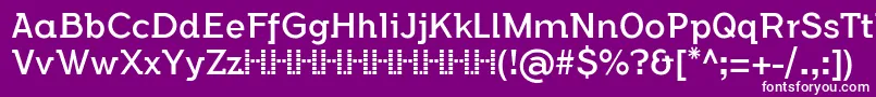 FlamanteSemislabBookFfp Font – White Fonts on Purple Background