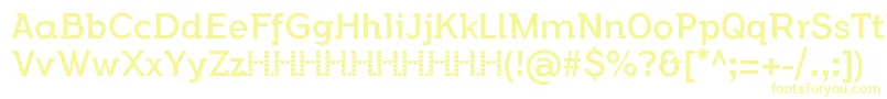 FlamanteSemislabBookFfp-fontti – keltaiset fontit