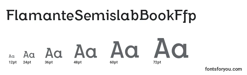 FlamanteSemislabBookFfp Font Sizes
