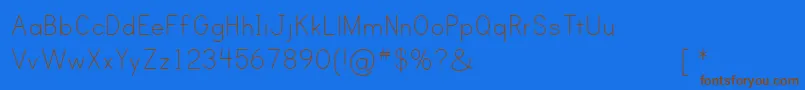 Princ-fontti – ruskeat fontit sinisellä taustalla