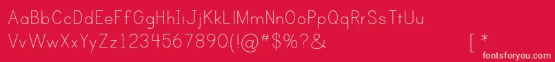 Princ Font – Pink Fonts on Red Background