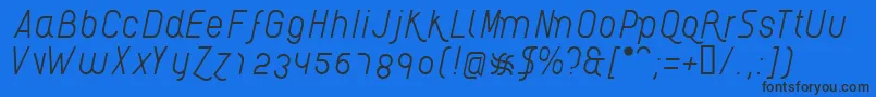 AikelsoLi Font – Black Fonts on Blue Background
