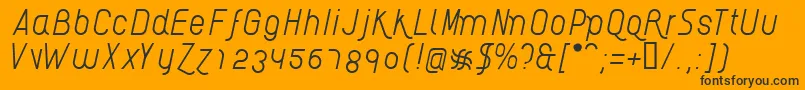 AikelsoLi Font – Black Fonts on Orange Background