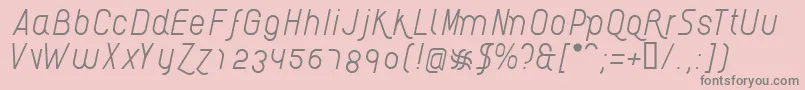 AikelsoLi Font – Gray Fonts on Pink Background