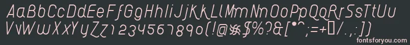 AikelsoLi Font – Pink Fonts on Black Background