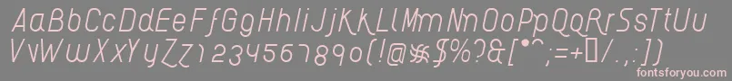 AikelsoLi Font – Pink Fonts on Gray Background