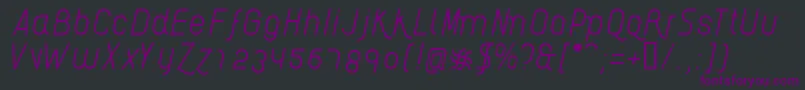 AikelsoLi Font – Purple Fonts on Black Background