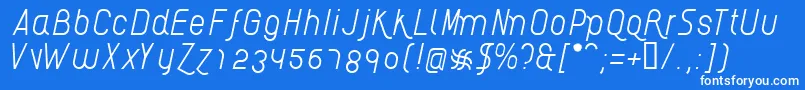 AikelsoLi Font – White Fonts on Blue Background