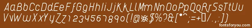 AikelsoLi Font – White Fonts on Brown Background