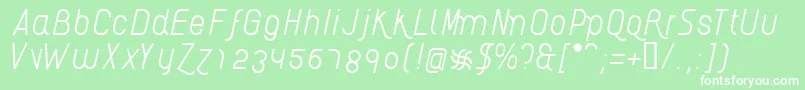 AikelsoLi Font – White Fonts on Green Background