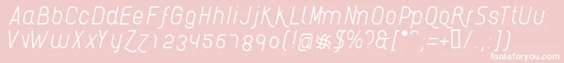 AikelsoLi Font – White Fonts on Pink Background