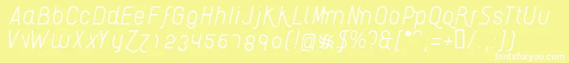 AikelsoLi Font – White Fonts on Yellow Background