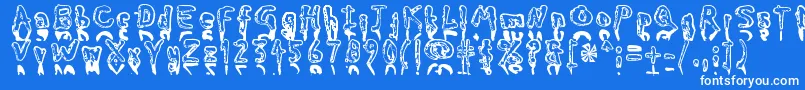 fuente Myfont – Fuentes Blancas Sobre Fondo Azul