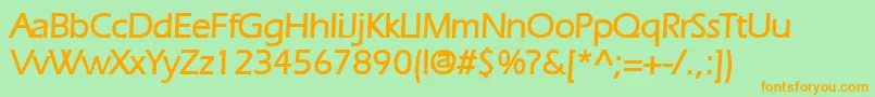 EricBold Font – Orange Fonts on Green Background