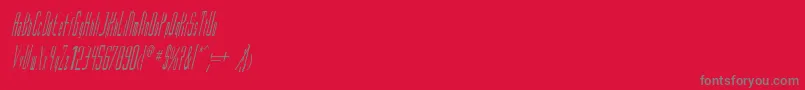 fuente VascosskItalic – Fuentes Grises Sobre Fondo Rojo