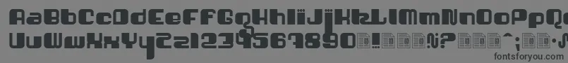 Shatner Font – Black Fonts on Gray Background