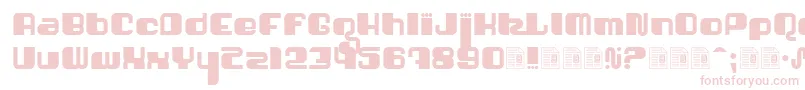 Shatner Font – Pink Fonts on White Background