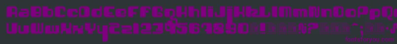 Shatner Font – Purple Fonts on Black Background