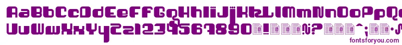 Shatner Font – Purple Fonts on White Background