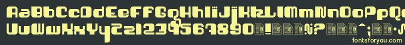 Shatner Font – Yellow Fonts on Black Background