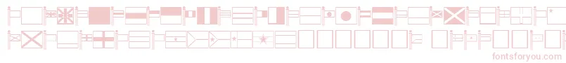 World Font – Pink Fonts on White Background