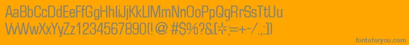 EurasiacondRegular Font – Gray Fonts on Orange Background