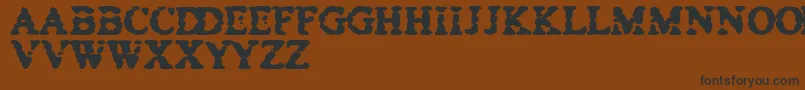 Bowet Font – Black Fonts on Brown Background