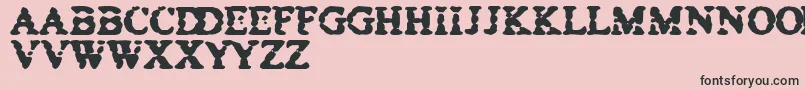 Bowet Font – Black Fonts on Pink Background