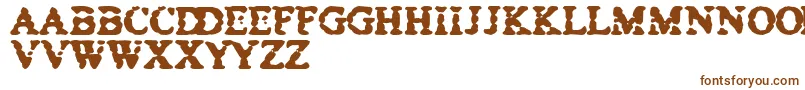 Bowet Font – Brown Fonts on White Background