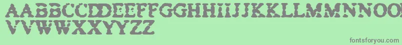 Bowet Font – Gray Fonts on Green Background