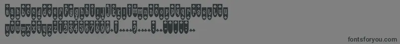 Шрифт PopuluxeBlub – чёрные шрифты на сером фоне