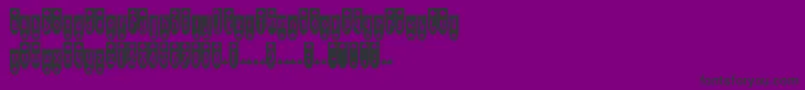 PopuluxeBlub-Schriftart – Schwarze Schriften auf violettem Hintergrund