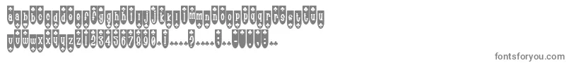 PopuluxeBlub-Schriftart – Graue Schriften auf weißem Hintergrund