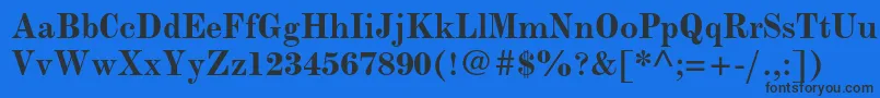 ModernmtstdBold Font – Black Fonts on Blue Background