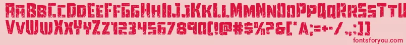 Towerruins Font – Red Fonts on Pink Background