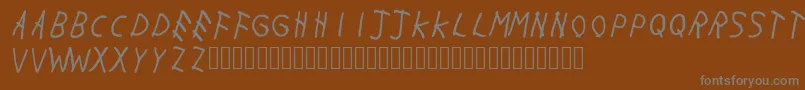 Withmywoes Font – Gray Fonts on Brown Background