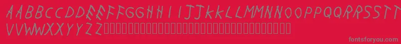 Withmywoes Font – Gray Fonts on Red Background