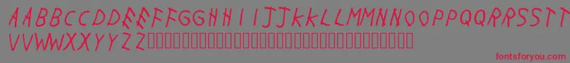 Withmywoes Font – Red Fonts on Gray Background