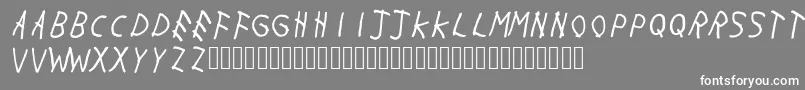 Withmywoes Font – White Fonts on Gray Background
