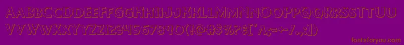 Bodyswipers3D Font – Brown Fonts on Purple Background