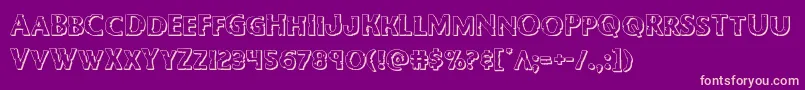 Bodyswipers3D Font – Pink Fonts on Purple Background