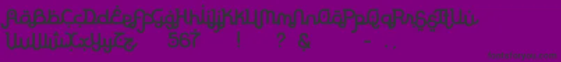 RodjaBold Font – Black Fonts on Purple Background