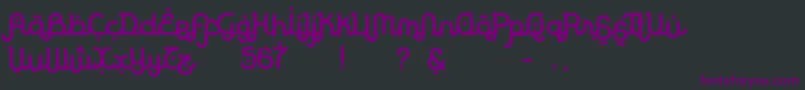 RodjaBold Font – Purple Fonts on Black Background