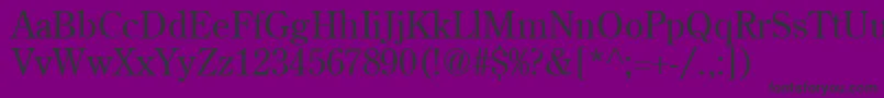 AgcenturionRoman Font – Black Fonts on Purple Background